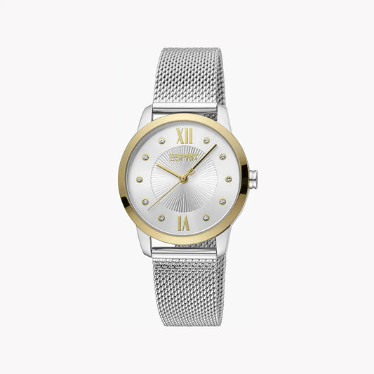 Esprit Women's Silver Stainless Steel Watch, Silver Dial | Es1l202m0035 by ESPRIT