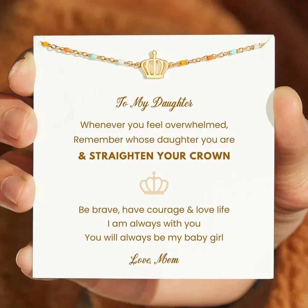 Crown Shape 18K Gold-Plated Bead Bracelet by Partner Label