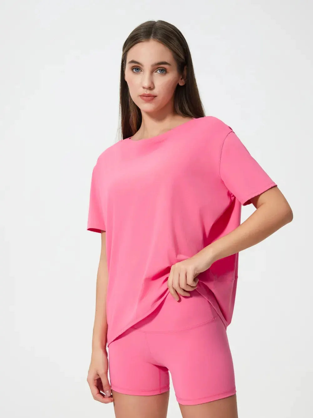Millennia Round Neck Short Sleeve Active T-Shirt by Millennia