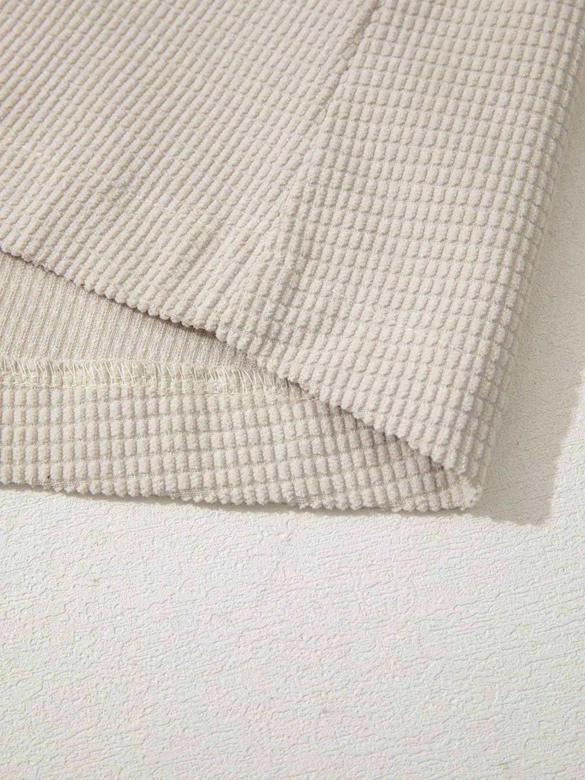 Thermal Knit Textured Hooded Jacket by Partner Label