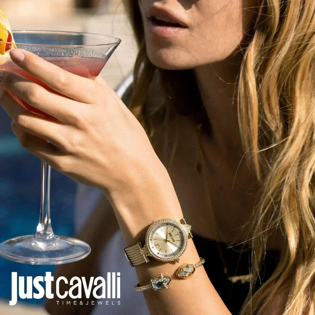 Just Cavalli Women's Gold Watch, Champagne Dial | Jc1l169m0025 by JUST CAVALLI