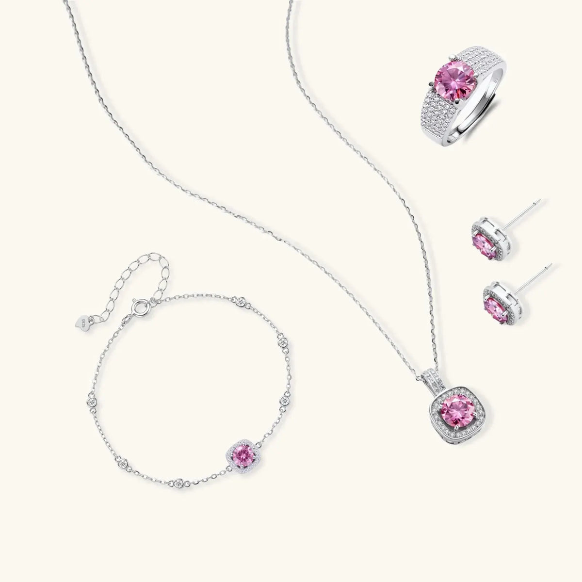 Blush Dreams Moissanite Set by Equanimity Essence.