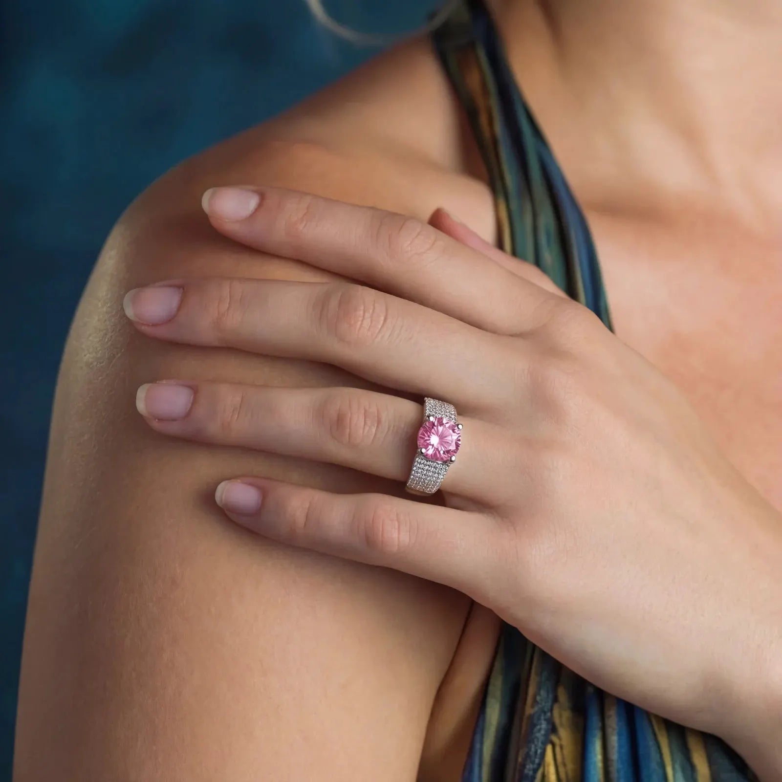 Blush Dreams Moissanite Set by Equanimity Essence.