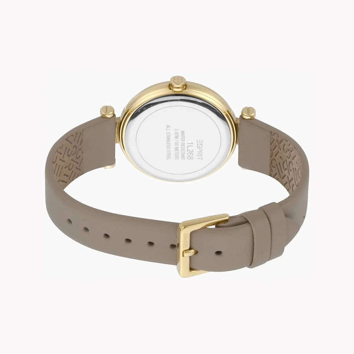 Esprit Women's Brown Leather Watch, Silver Dial | Es1l195m0015 by ESPRIT