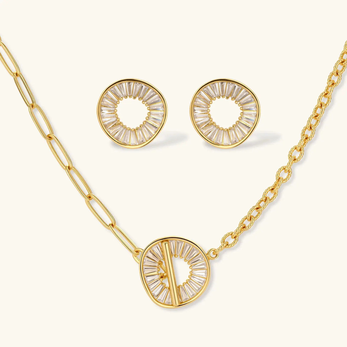 Radiant Circle Jewelry Set by Equanimity Essence.