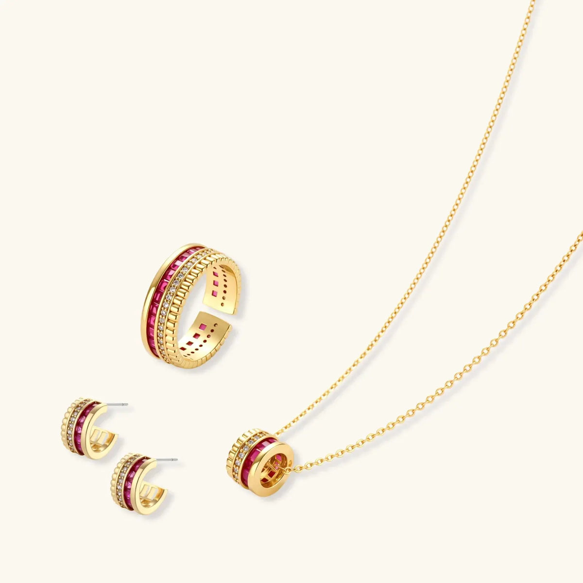 Royal Ruby Stack Set | Equanimity Essence by Equanimity Essence.