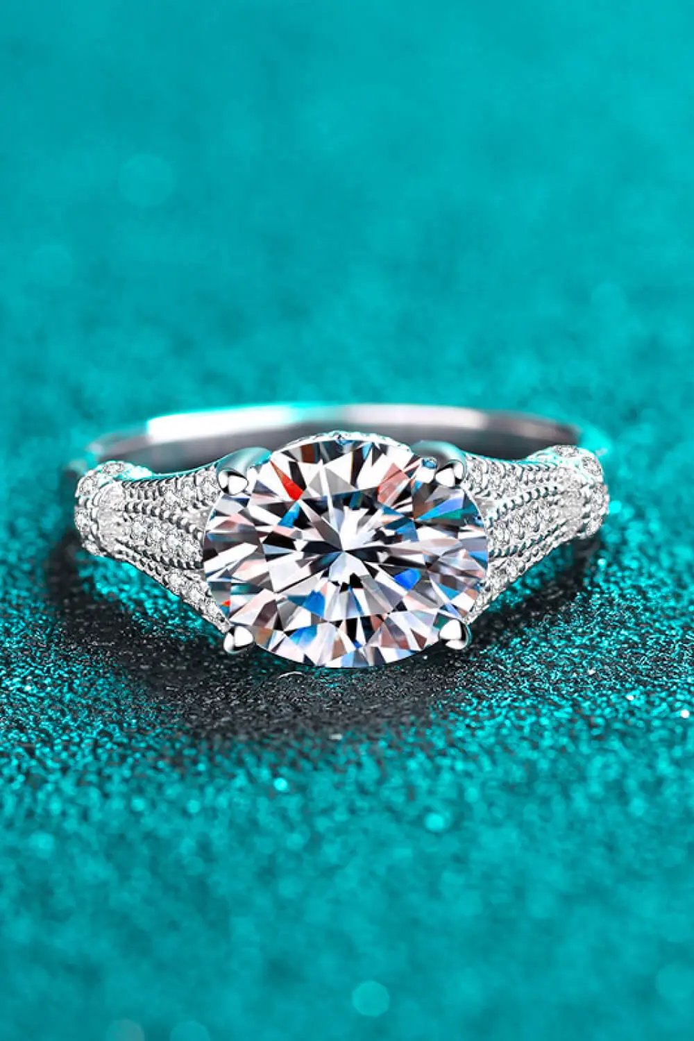 Unpredictable Day 3 Carat Moissanite Ring by Partner Label