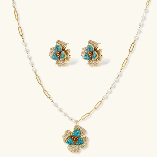 Blooming Sapphire Set by Equanimity Essence.