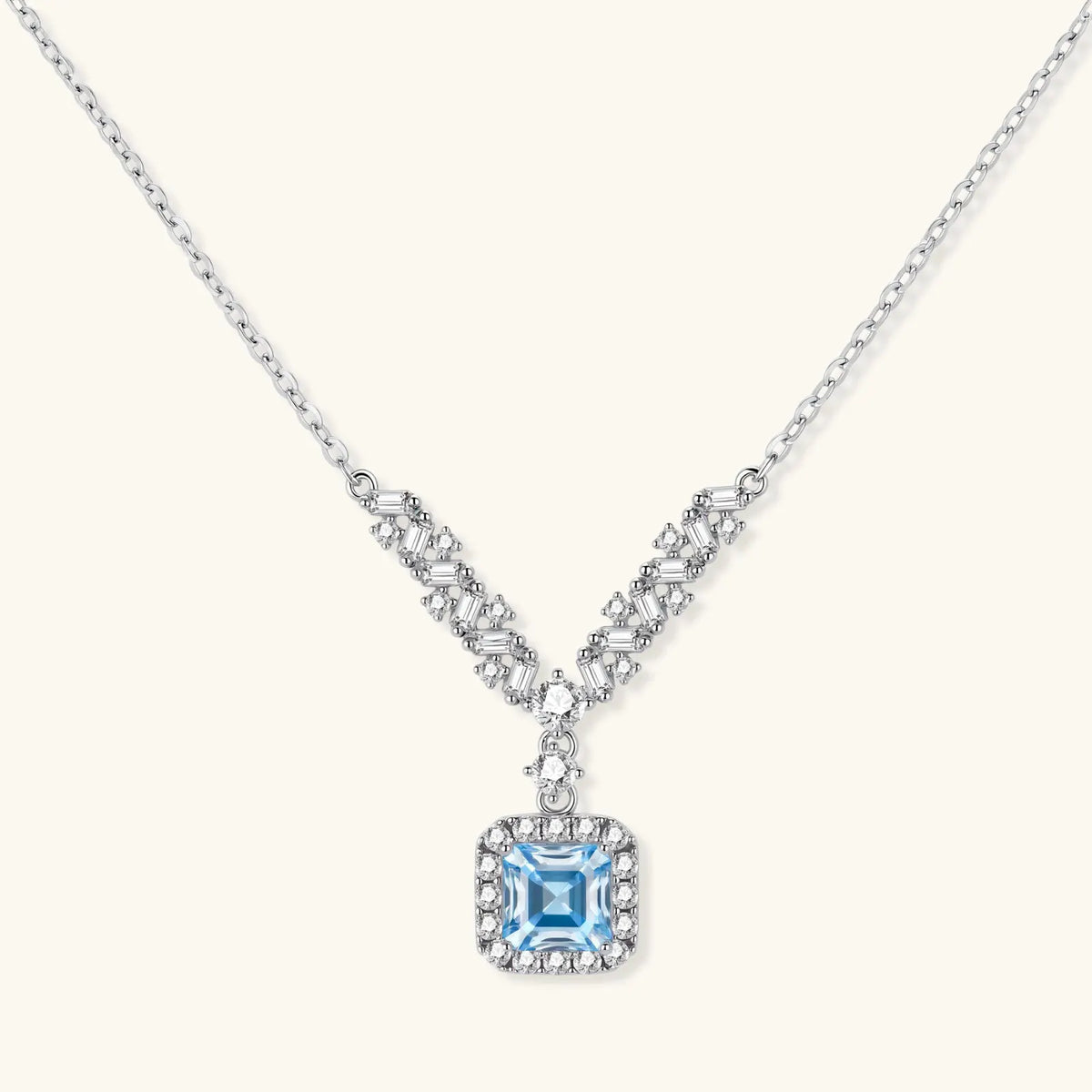 Celestial Arc Moissanite Necklace by Equanimity Essence.