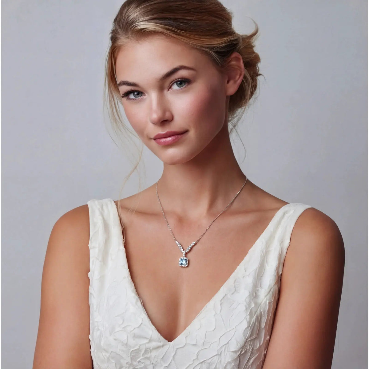 Celestial Arc Moissanite Necklace by Equanimity Essence.