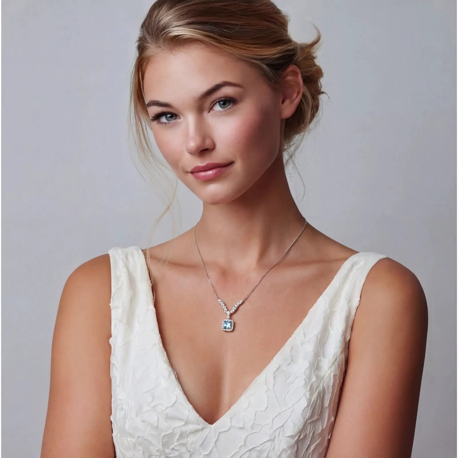 Celestial Arc Moissanite Necklace by Equanimity Essence.