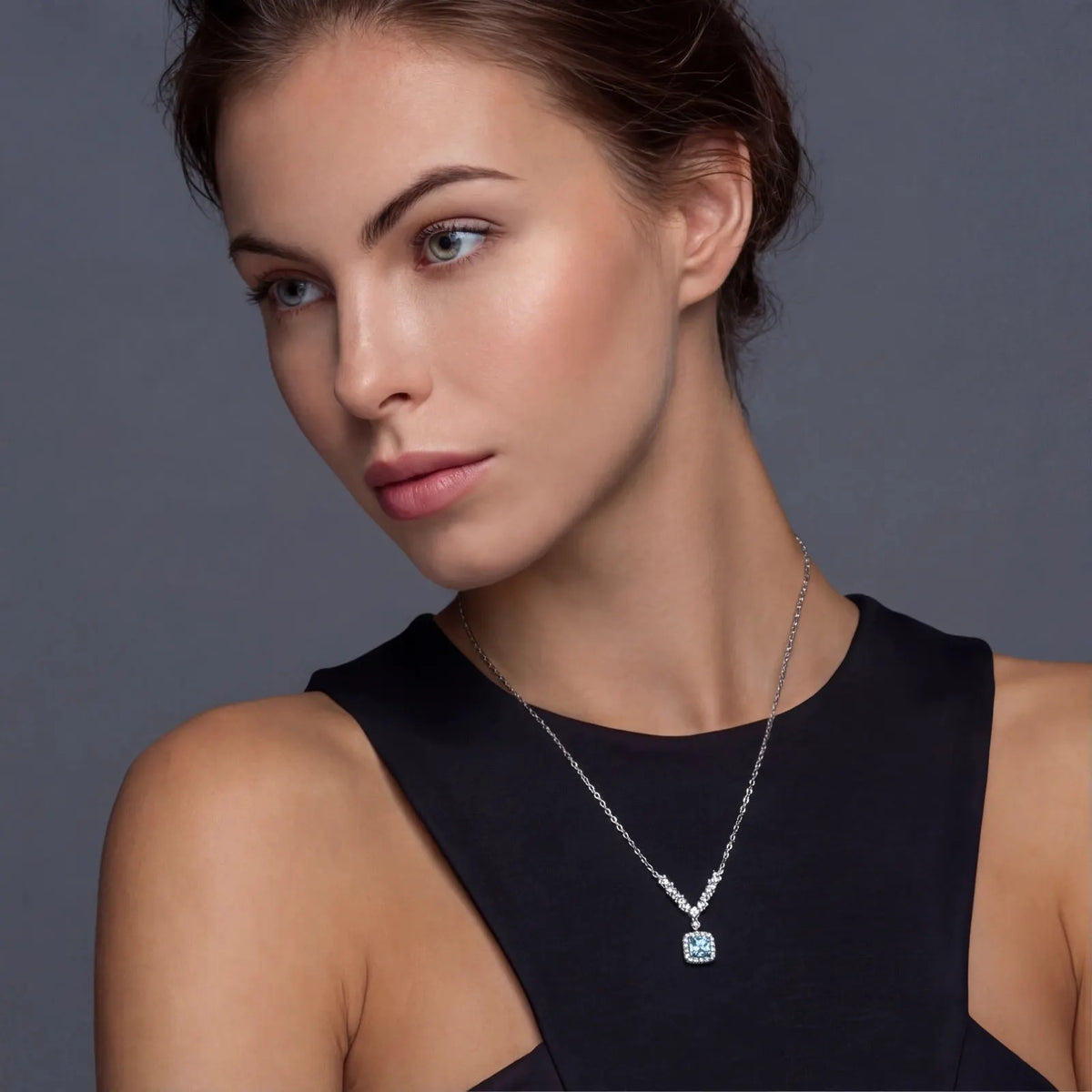 Celestial Arc Moissanite Necklace by Equanimity Essence.