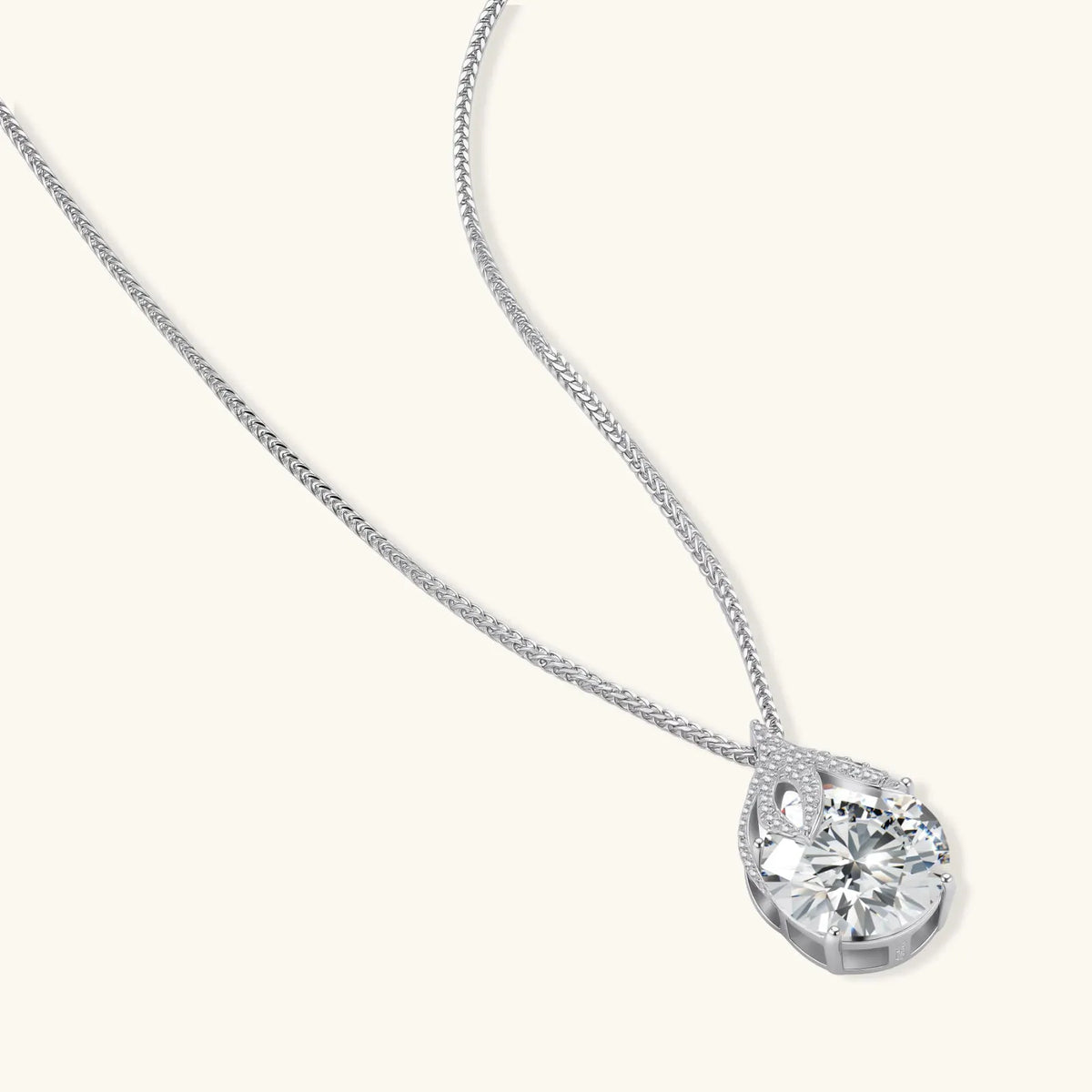 Teardrop Brilliance Necklace by Equanimity Essence.