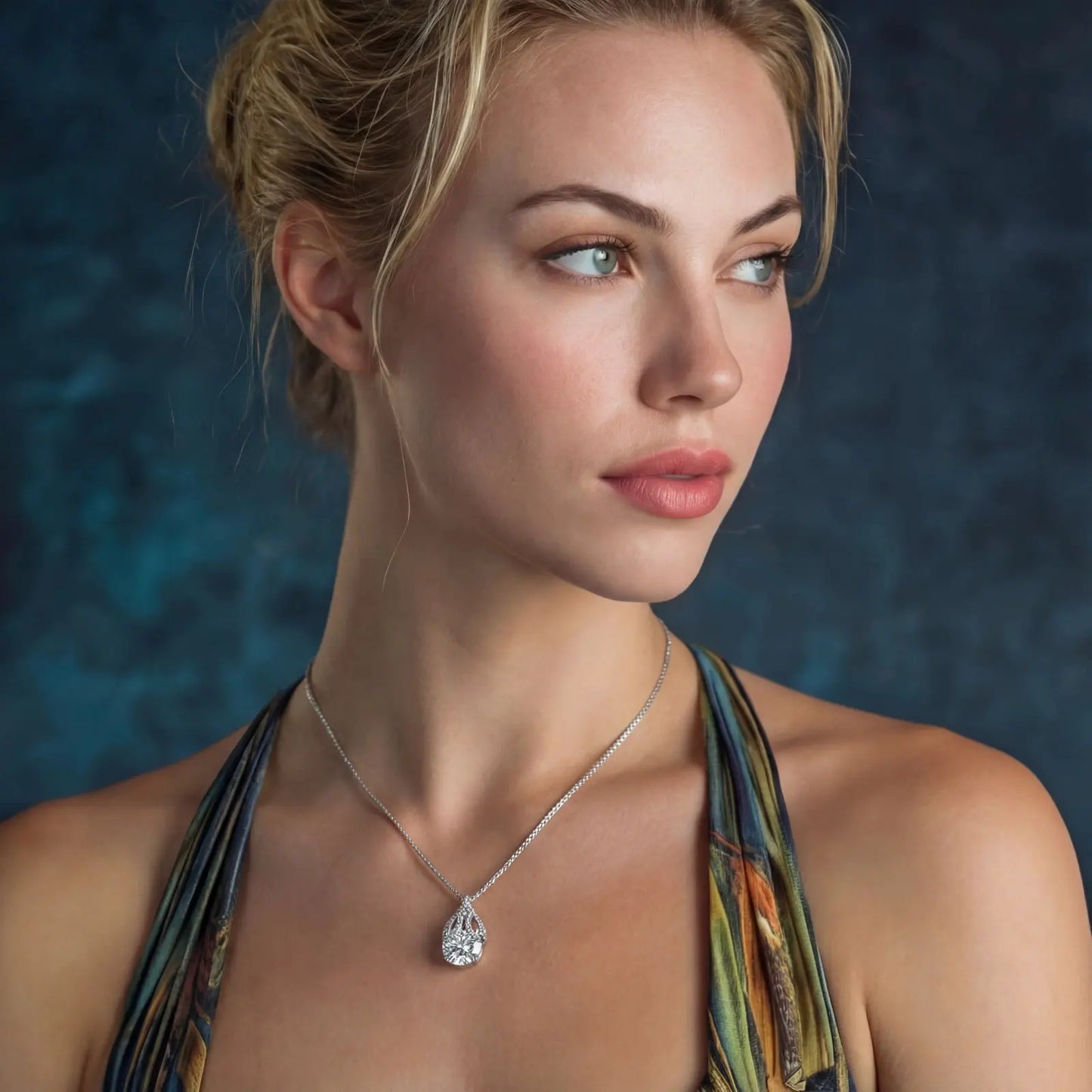 Teardrop Brilliance Necklace by Equanimity Essence.