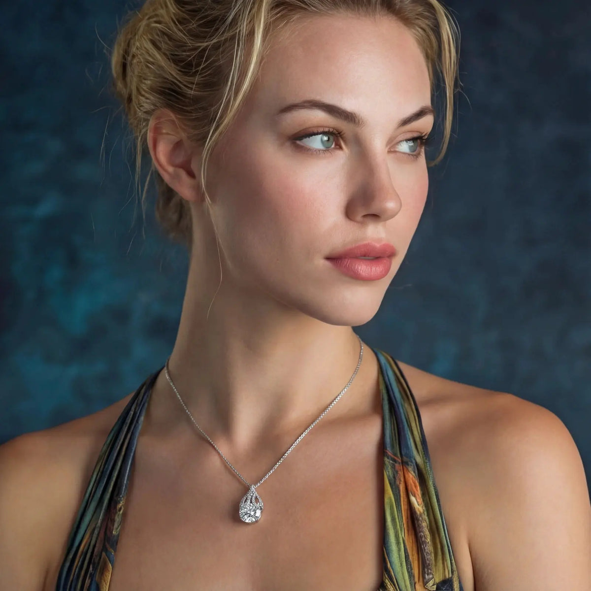 Teardrop Brilliance Necklace by Equanimity Essence.