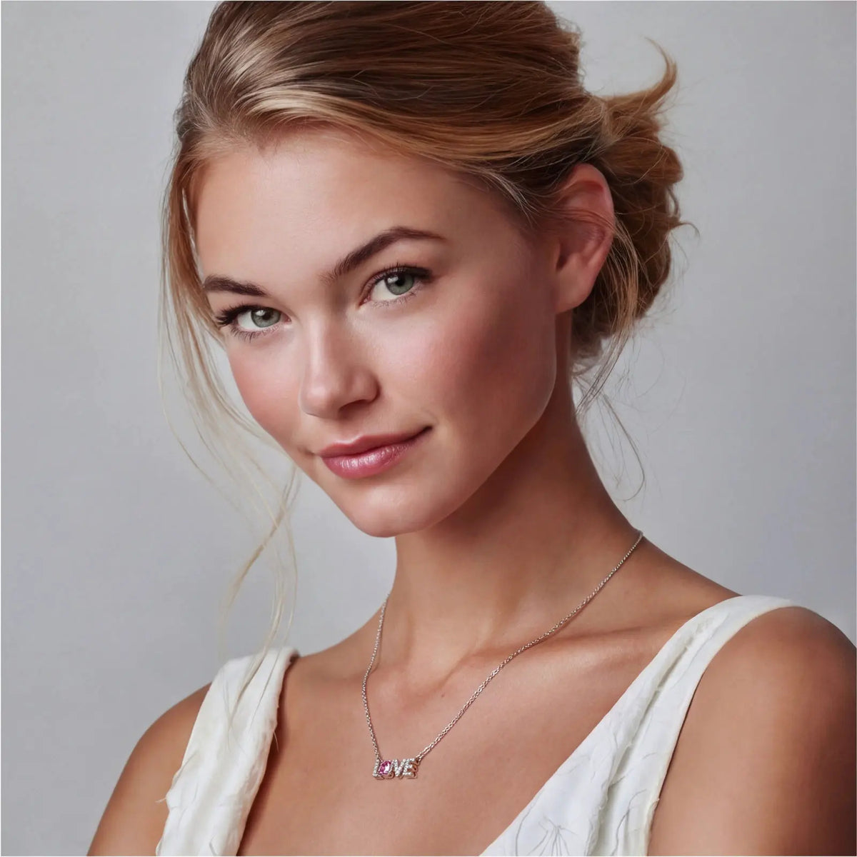 Love Statement Necklace by Equanimity Essence.