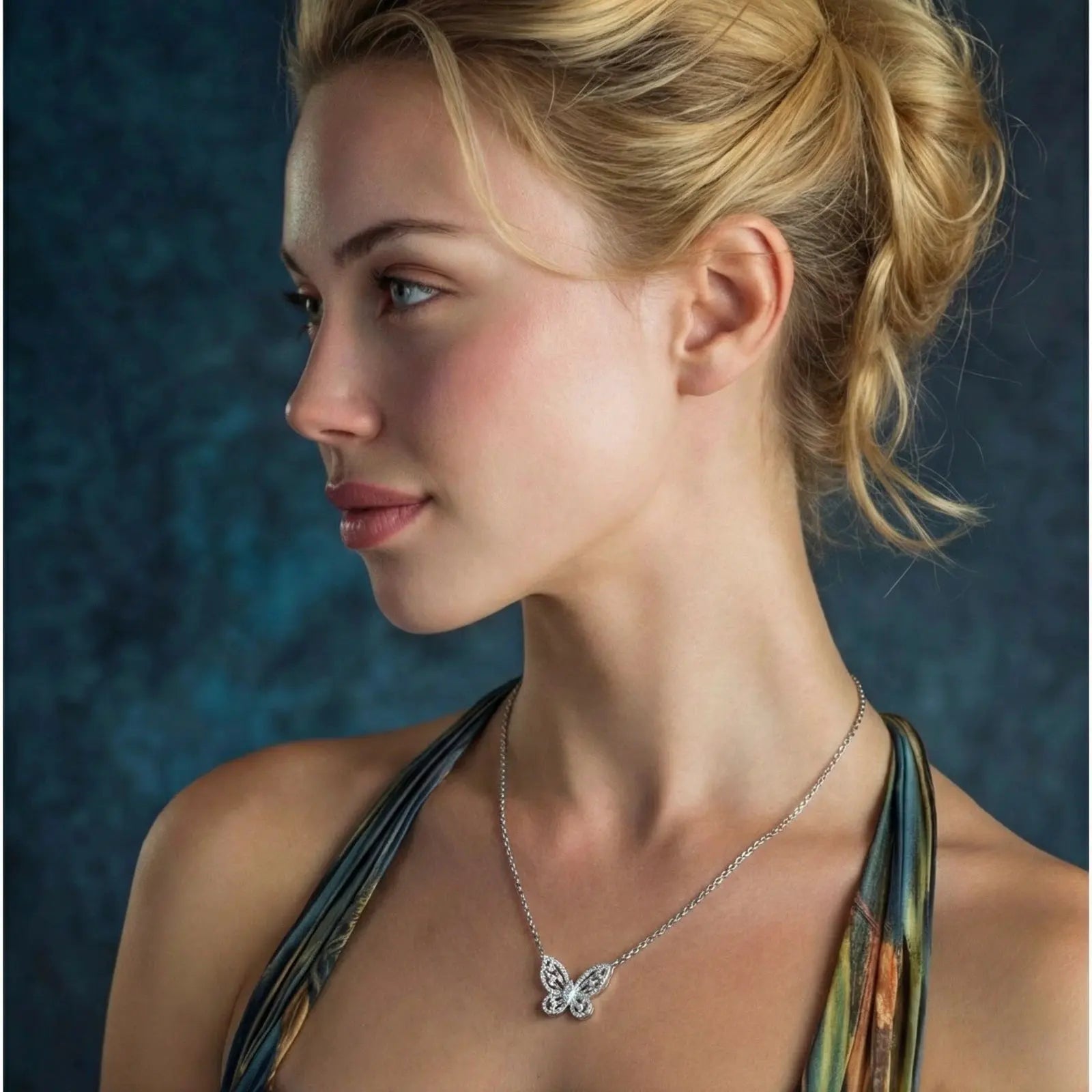 Radiant Butterfly Moissanite Necklace | Equanimity Essence by Equanimity Essence.