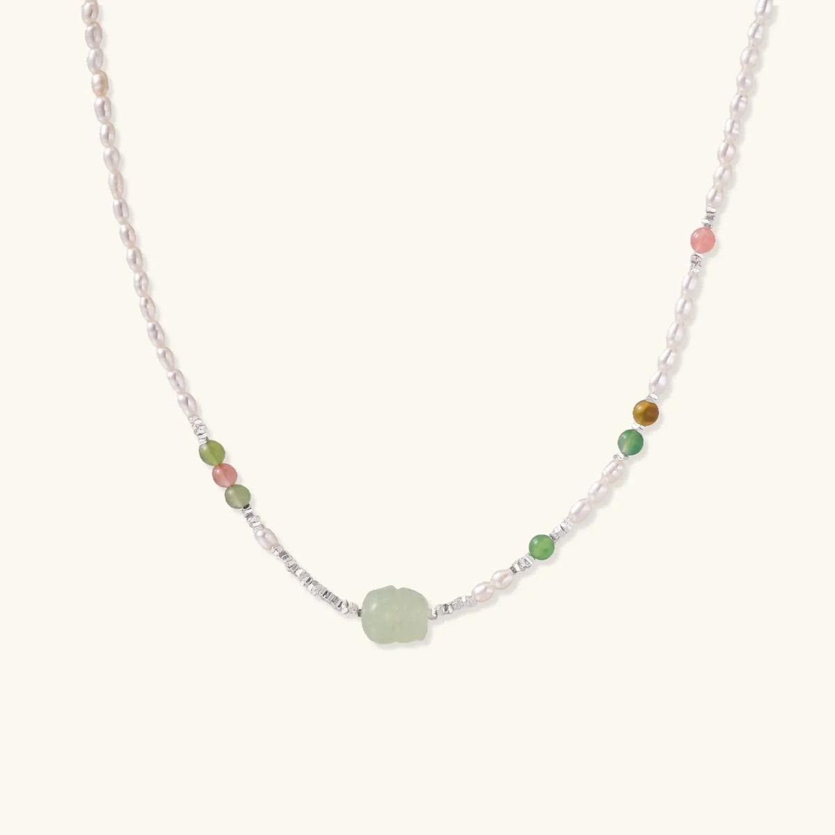 Jade Garden Pearl Necklace by Equanimity Essence.