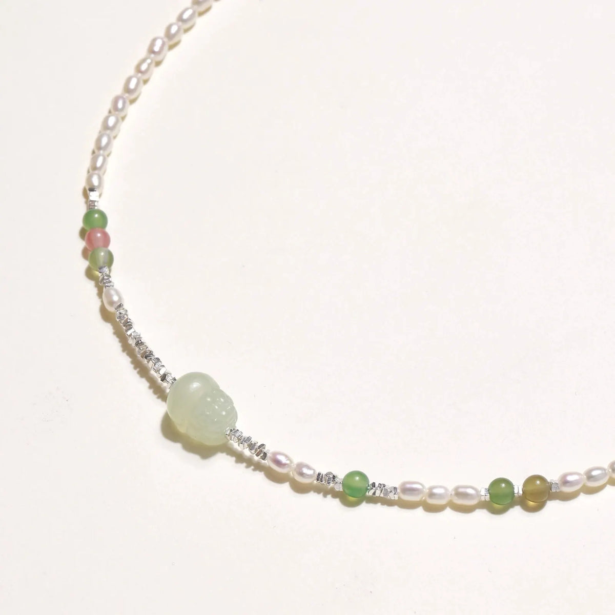Jade Garden Pearl Necklace by Equanimity Essence.