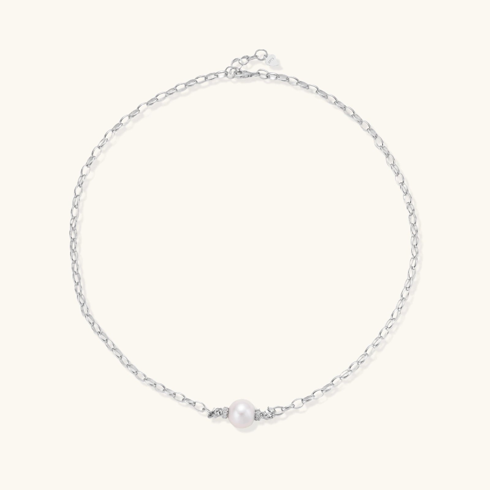 Luna Pearl Chain Necklace by Equanimity Essence.