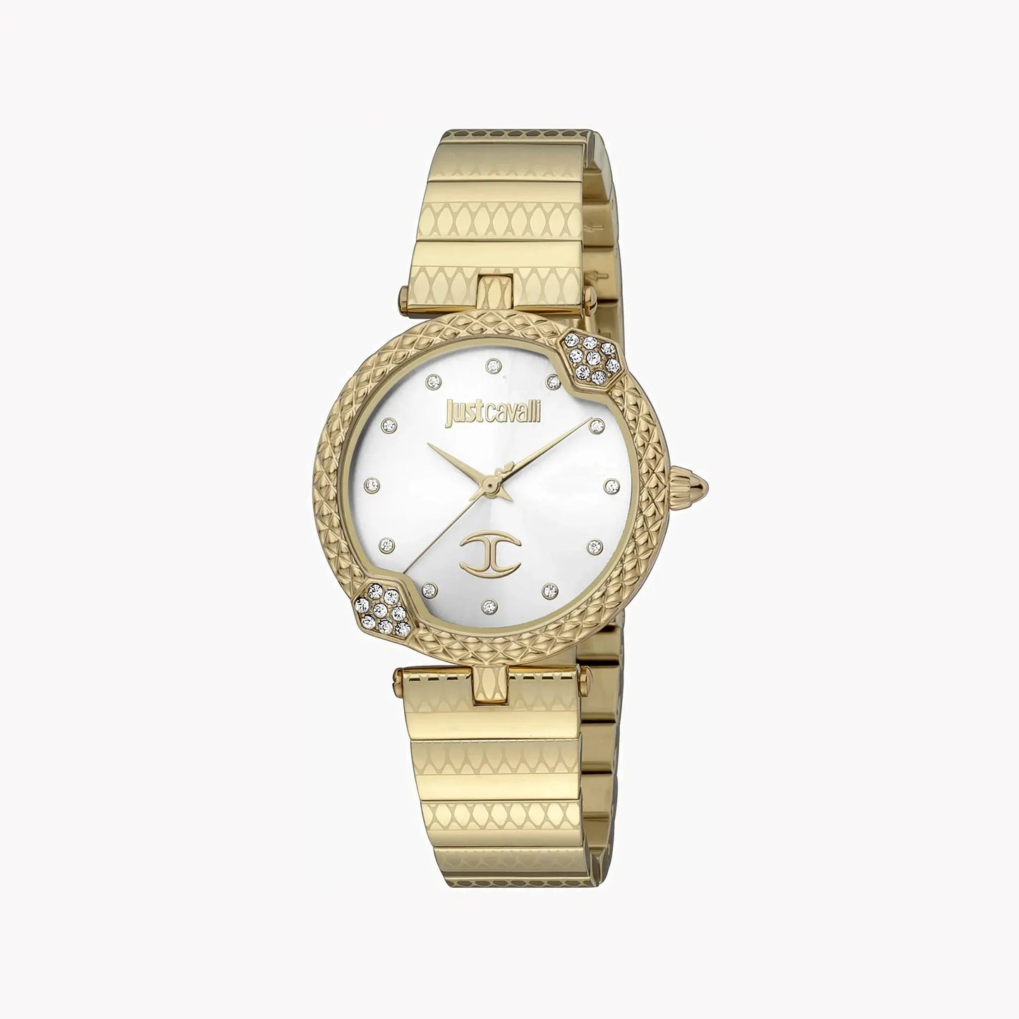 Just Cavalli Women's Gold Stainless Steel Watch, Silver Dial | Jc1l197m0065 by JUST CAVALLI