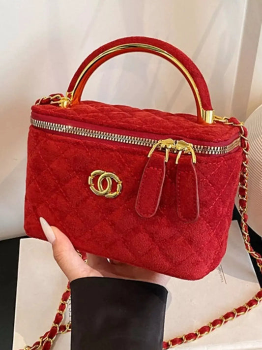 Quilted Top Handle Crossbody Bag by Partner Label