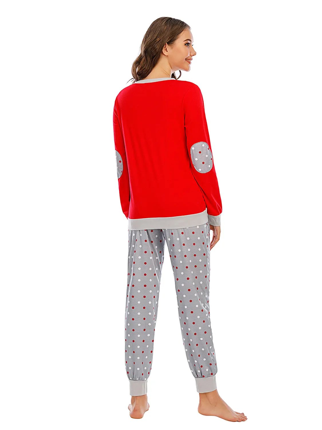 Long Sleeve Top and Polka Dot Pants Set by POL
