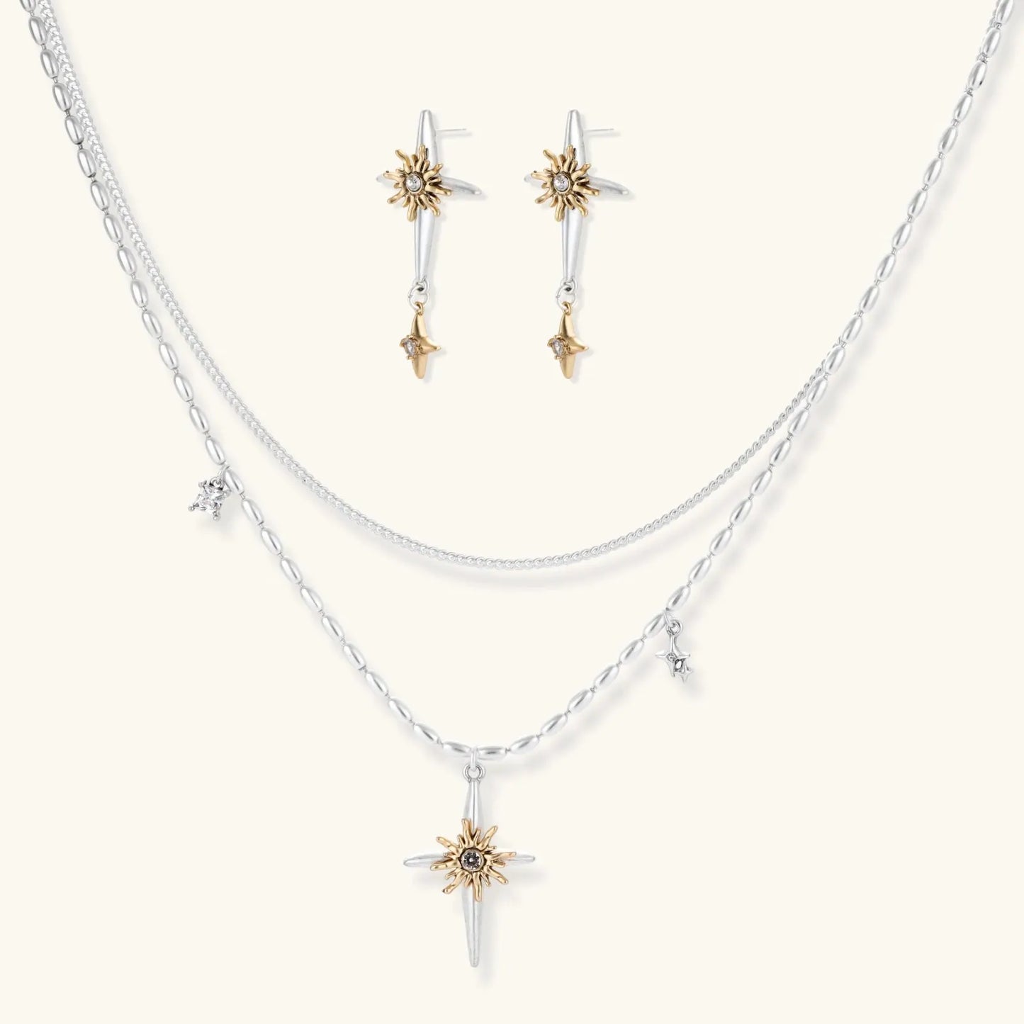 Celestial Cross Layered Set | Equanimity Essence by Equanimity Essence.