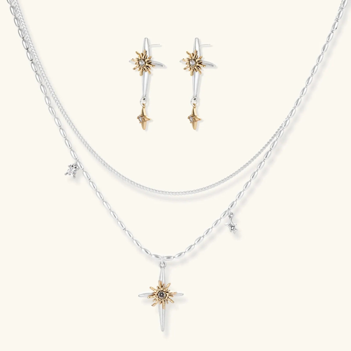 Celestial Cross Layered Set | Equanimity Essence by Equanimity Essence.