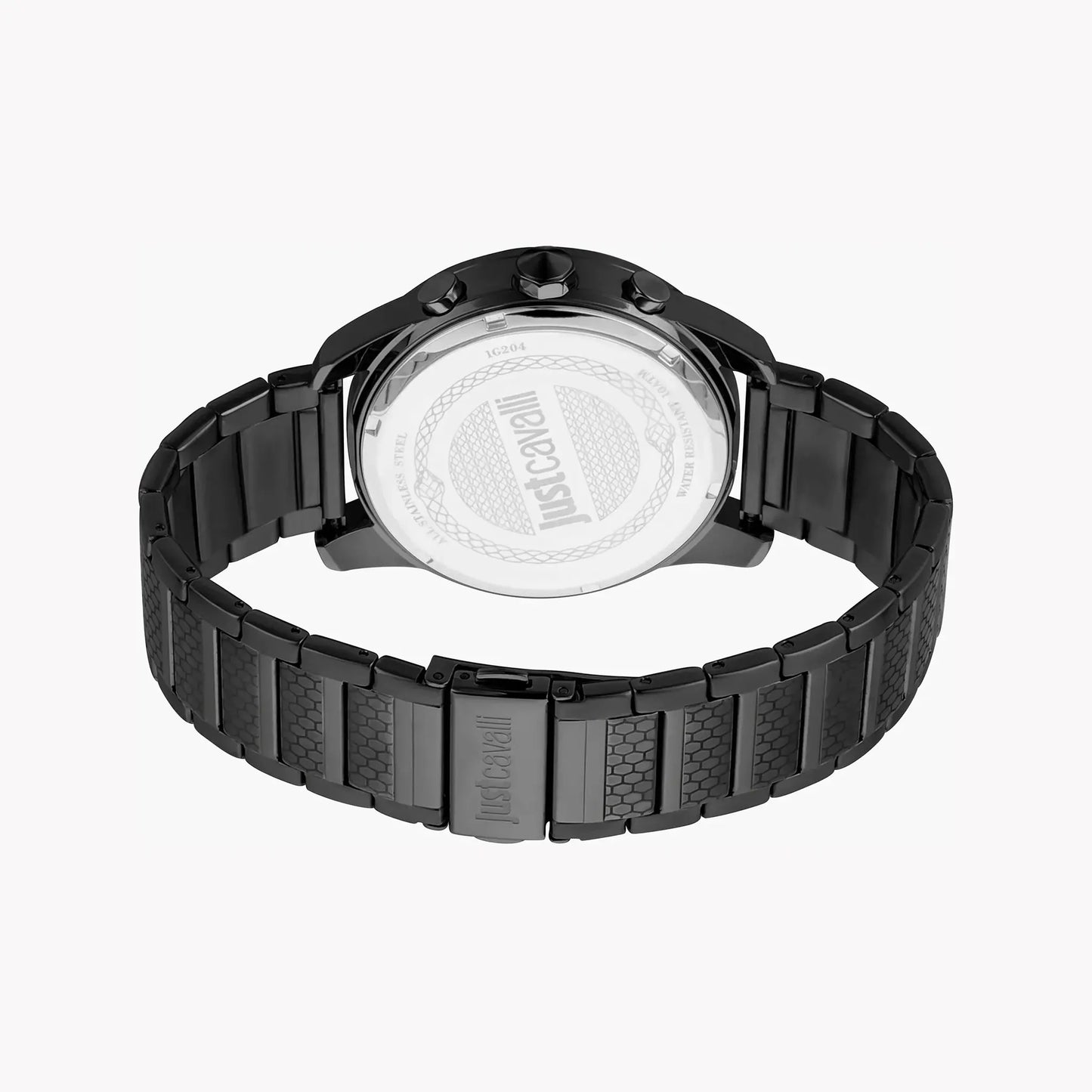 Just Cavalli Men's Black Stainless Steel Watch, Gray Dial | Jc1g204m0065 by JUST CAVALLI
