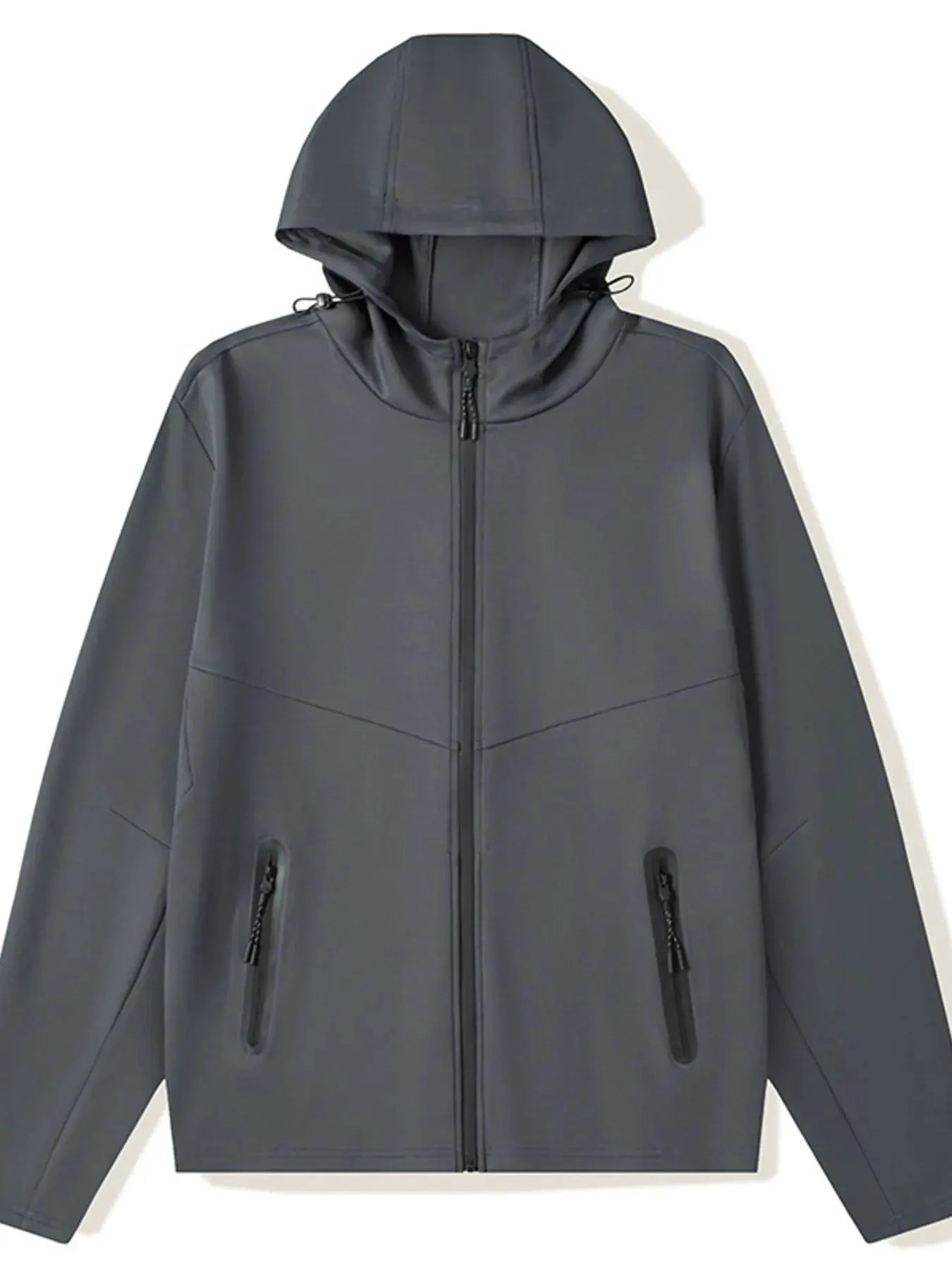 Men's Plus Size Zip Up Long Sleeve Hoodie by Partner Label