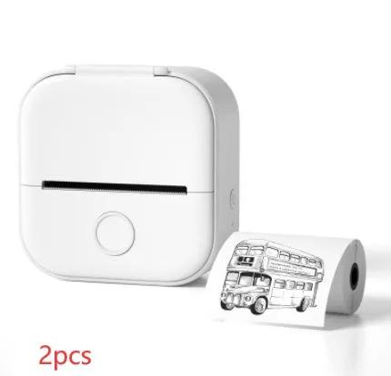 Portable Mini Thermal Label Printer Home Photo Printer Student Wrong Question Printer Bluetooth-compatible Mini Label Printer Price Tag by Maiden-Art