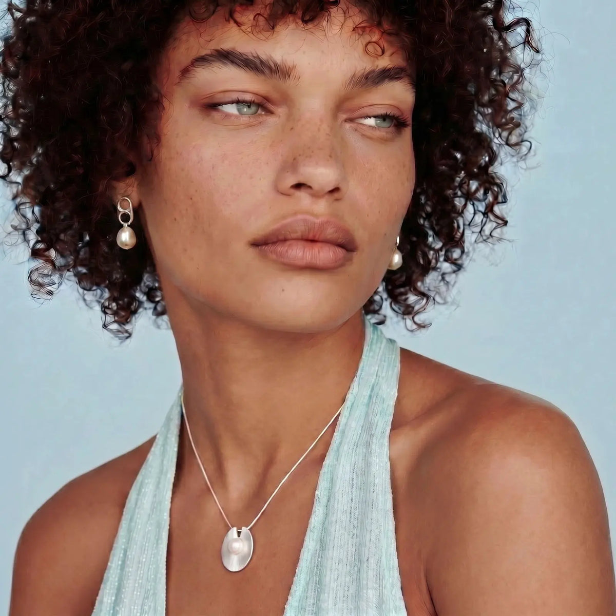 Luna Pearl Pendant by Equanimity Essence.
