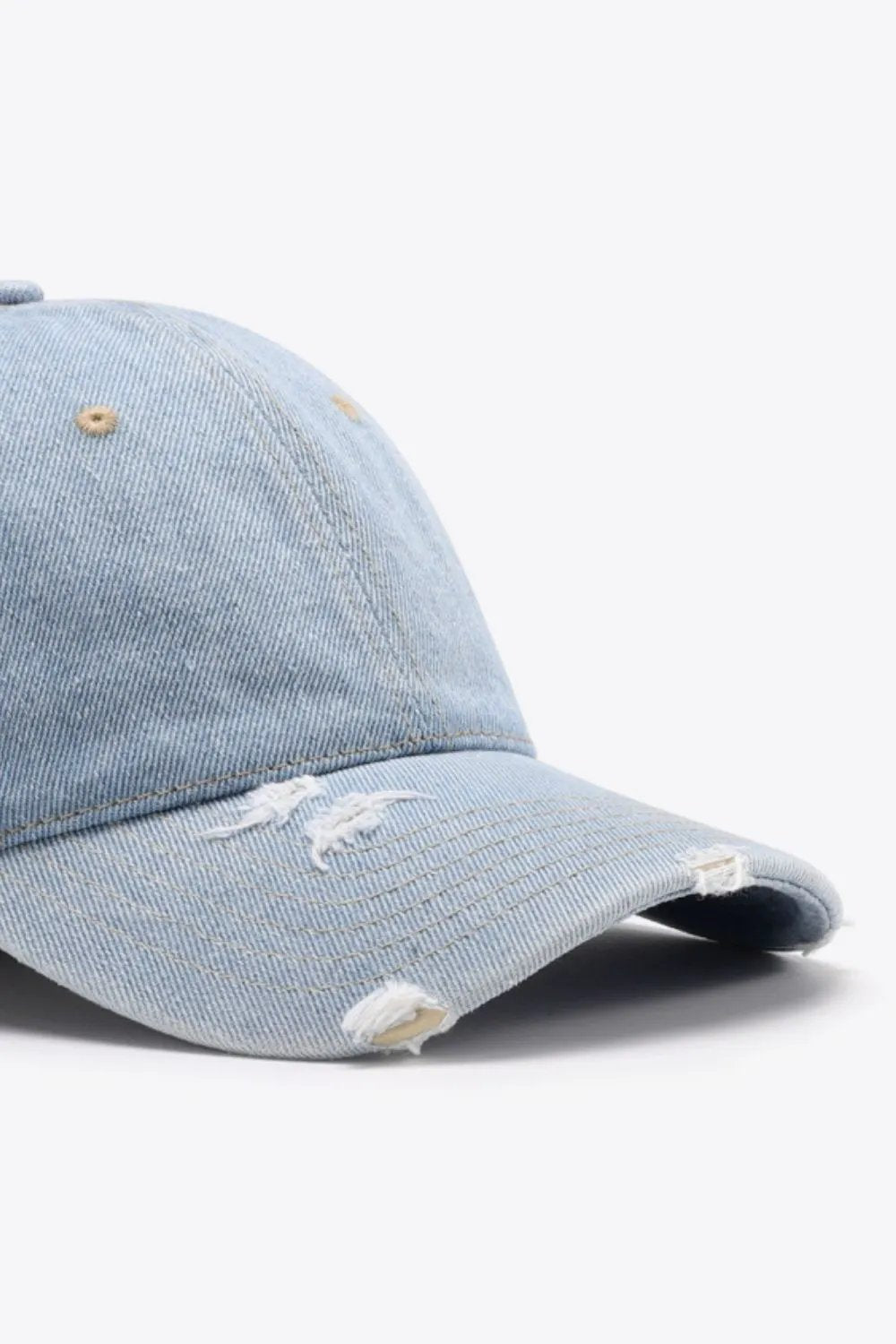 Distressed Adjustable Baseball Cap by Partner Label