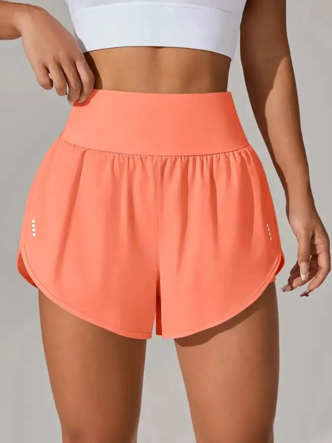 Pocketed High Waist Active Shorts by Partner Label