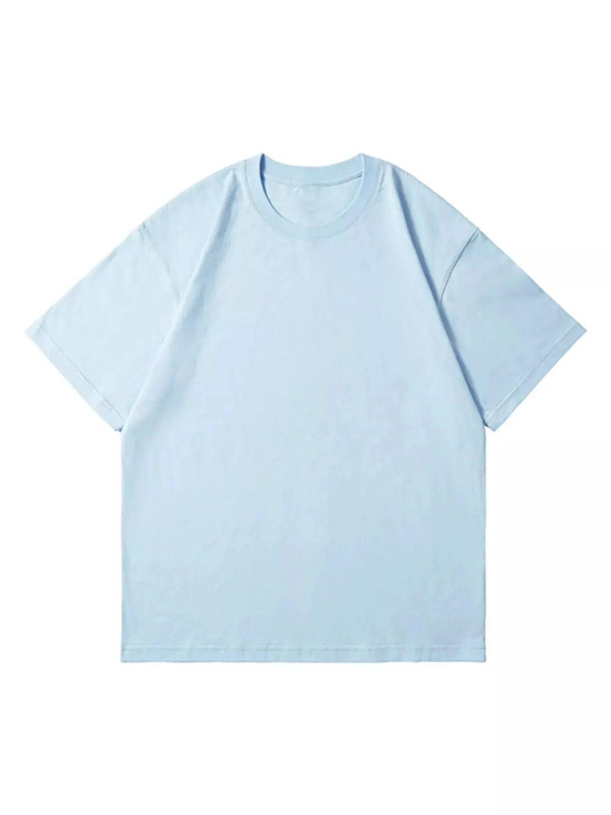 Men's Full Size Classic Crew Neck Solid Color T-Shirt Plus Size by Trendsi