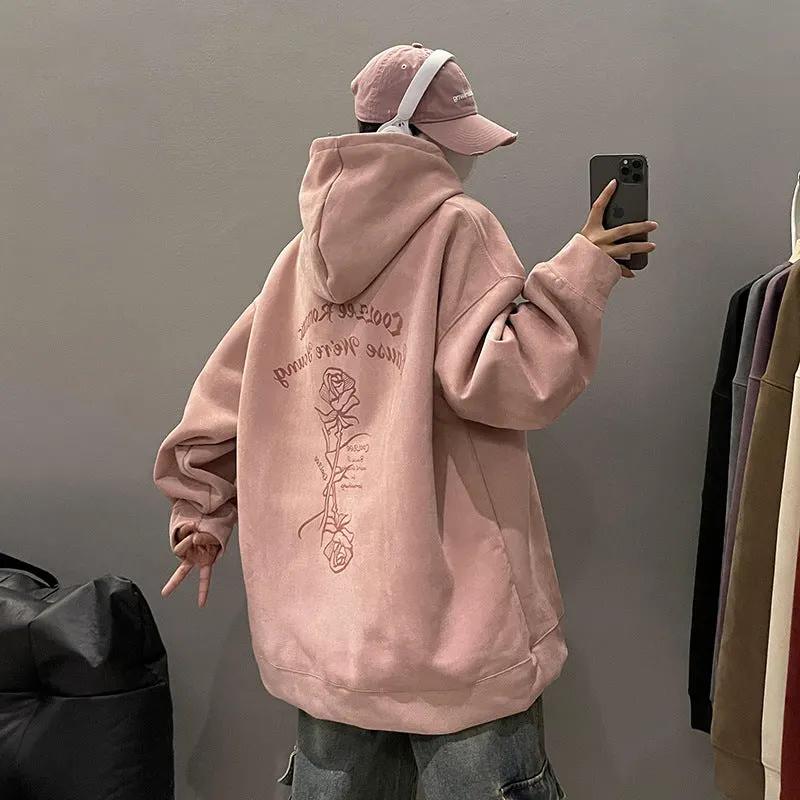 Women's Suede Hooded Sweater by Maiden-Art
