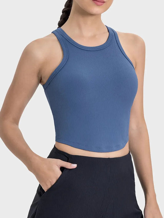 Millennia Round Neck Racerback Active Tank by Millennia