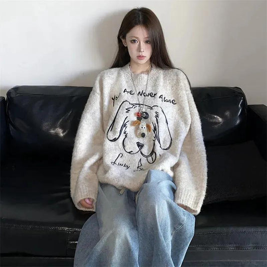 Casual Loose Sweater Top Women by Maiden-Art