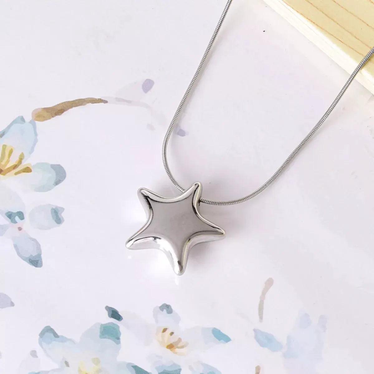 Titanium Steel Star Pendant Necklace by Partner Label