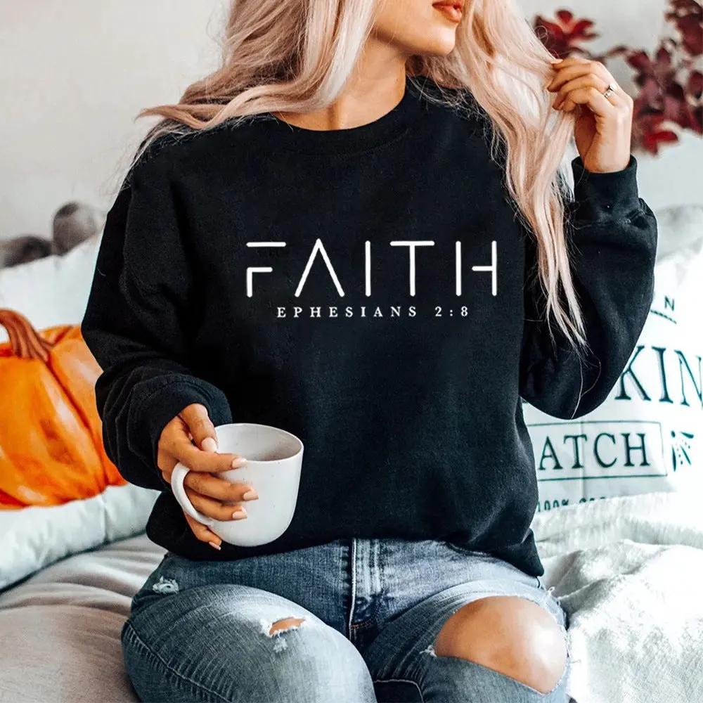 Trendy Faith Sweatshirt Bible Verse Shirt Christian Clothing by Maiden-Art