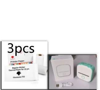 Portable Mini Thermal Label Printer Home Photo Printer Student Wrong Question Printer Bluetooth-compatible Mini Label Printer Price Tag by Maiden-Art