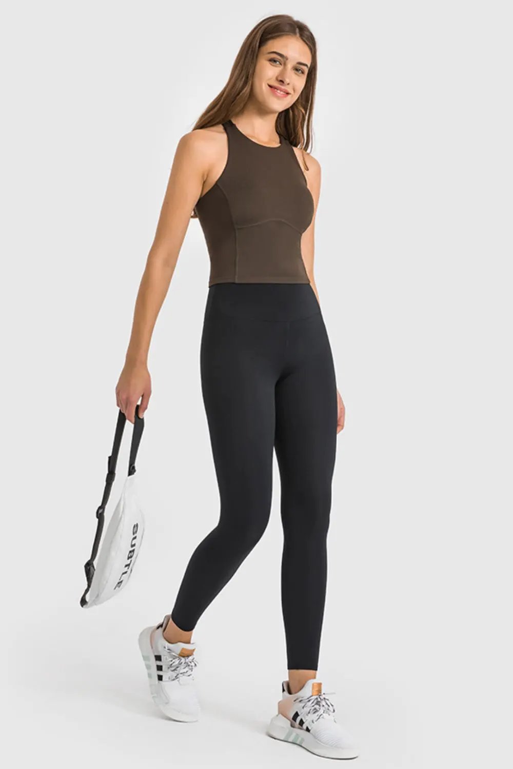 Millennia High Waist Ankle-Length Yoga Leggings by Millennia