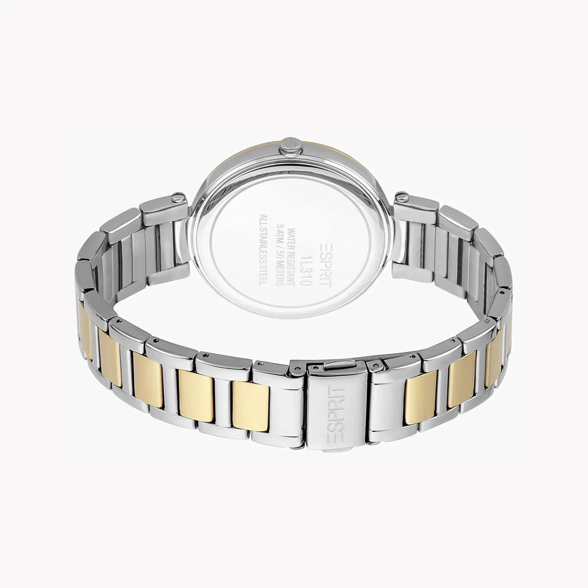 Esprit Women's Silver & Gold Stainless Steel Watch, Silver Dial | Es1l148m0025 by ESPRIT