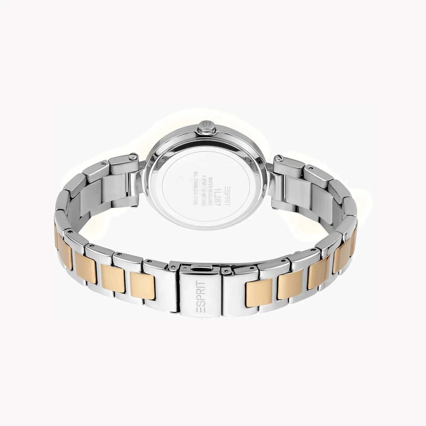 Esprit Women's Silver & Rose Gold Watch, Silver Dial | Es1l081m0015 by ESPRIT