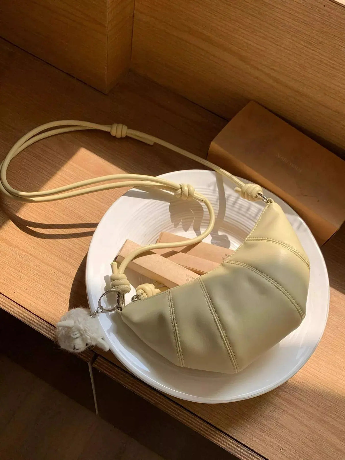 Croissant Shaped Crossbody Bag by Partner Label