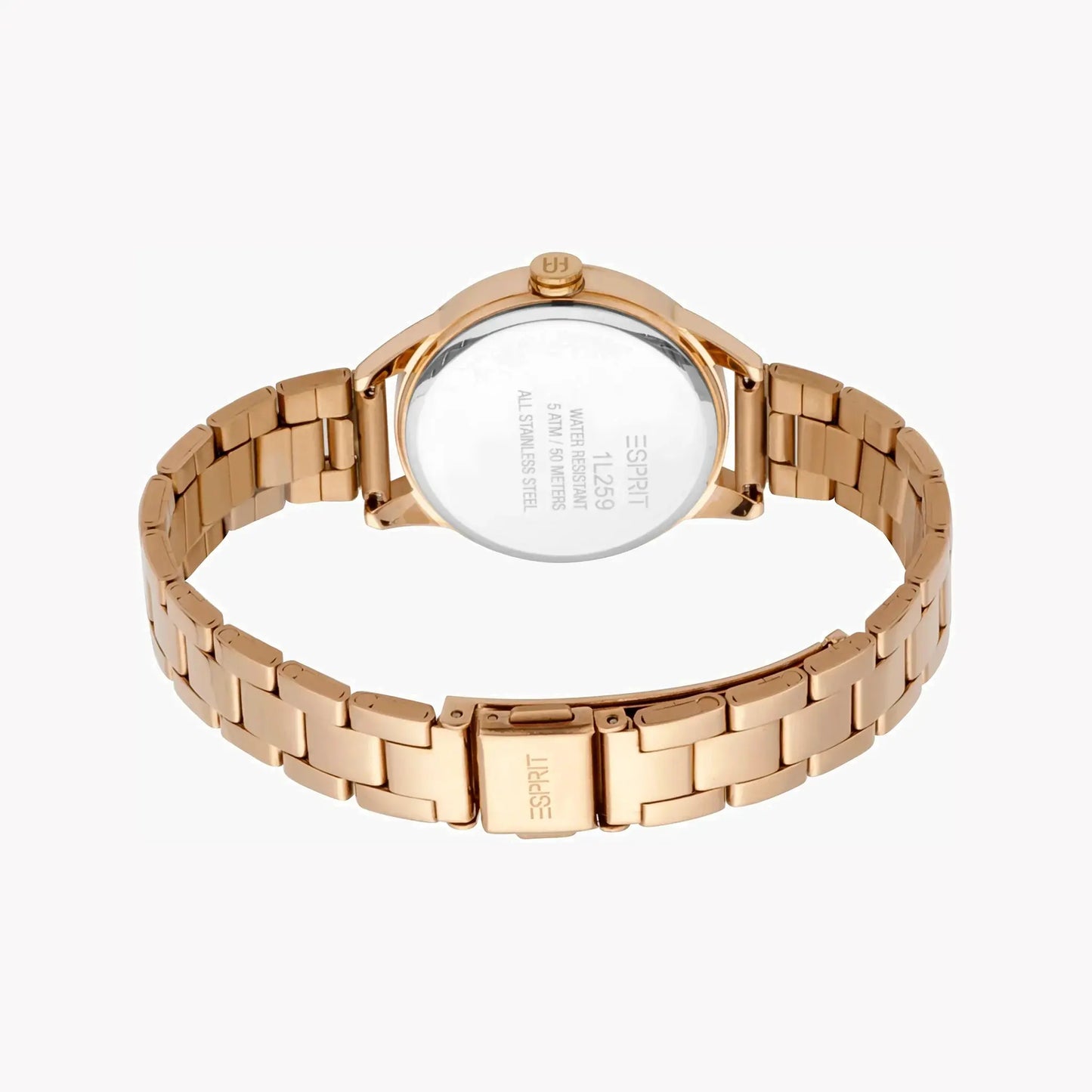 Esprit Women's Rose Gold Stainless Steel Watch, Silver Dial | Es1l170l0015 by ESPRIT