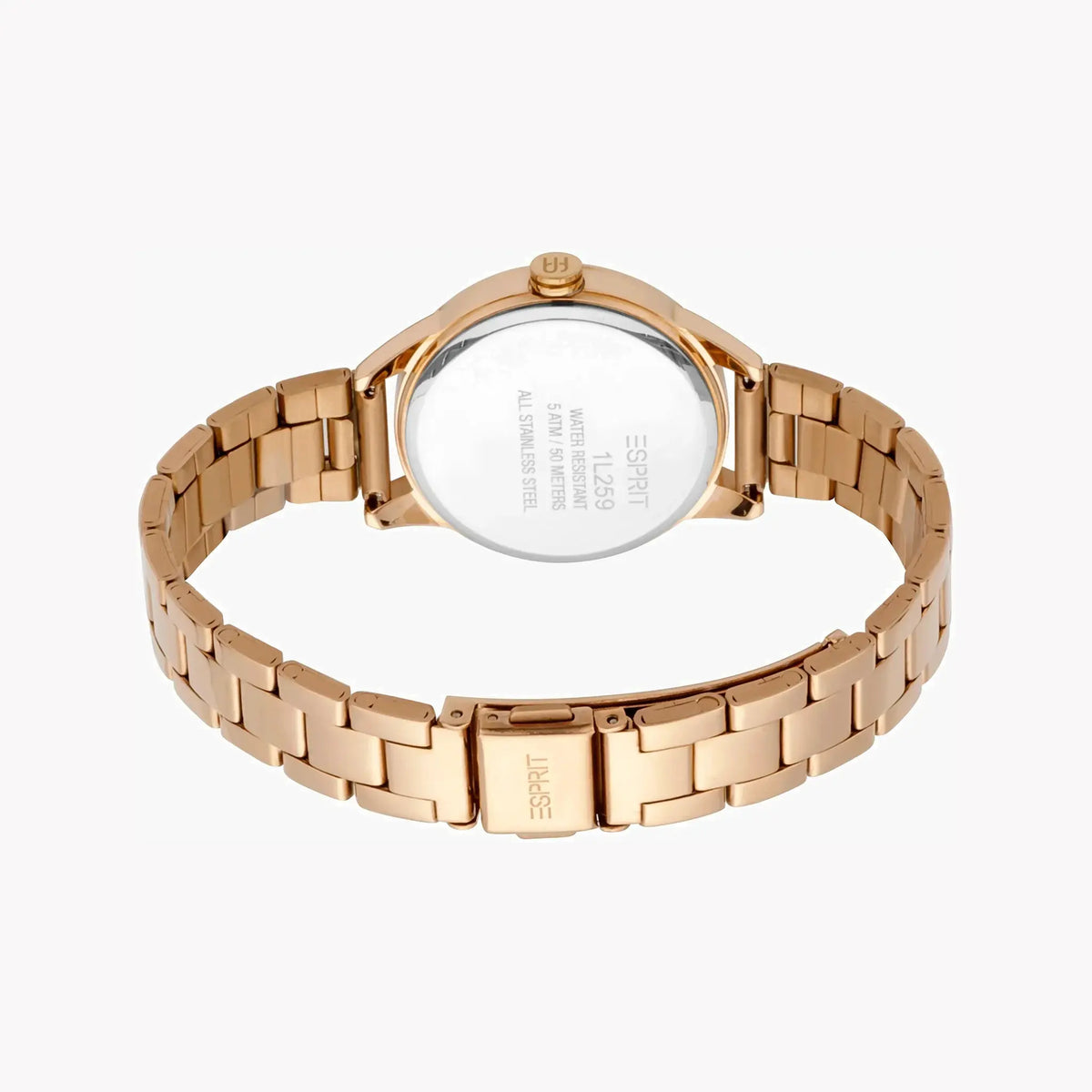 Esprit Women's Rose Gold Stainless Steel Watch, Silver Dial | Es1l170l0015 by ESPRIT
