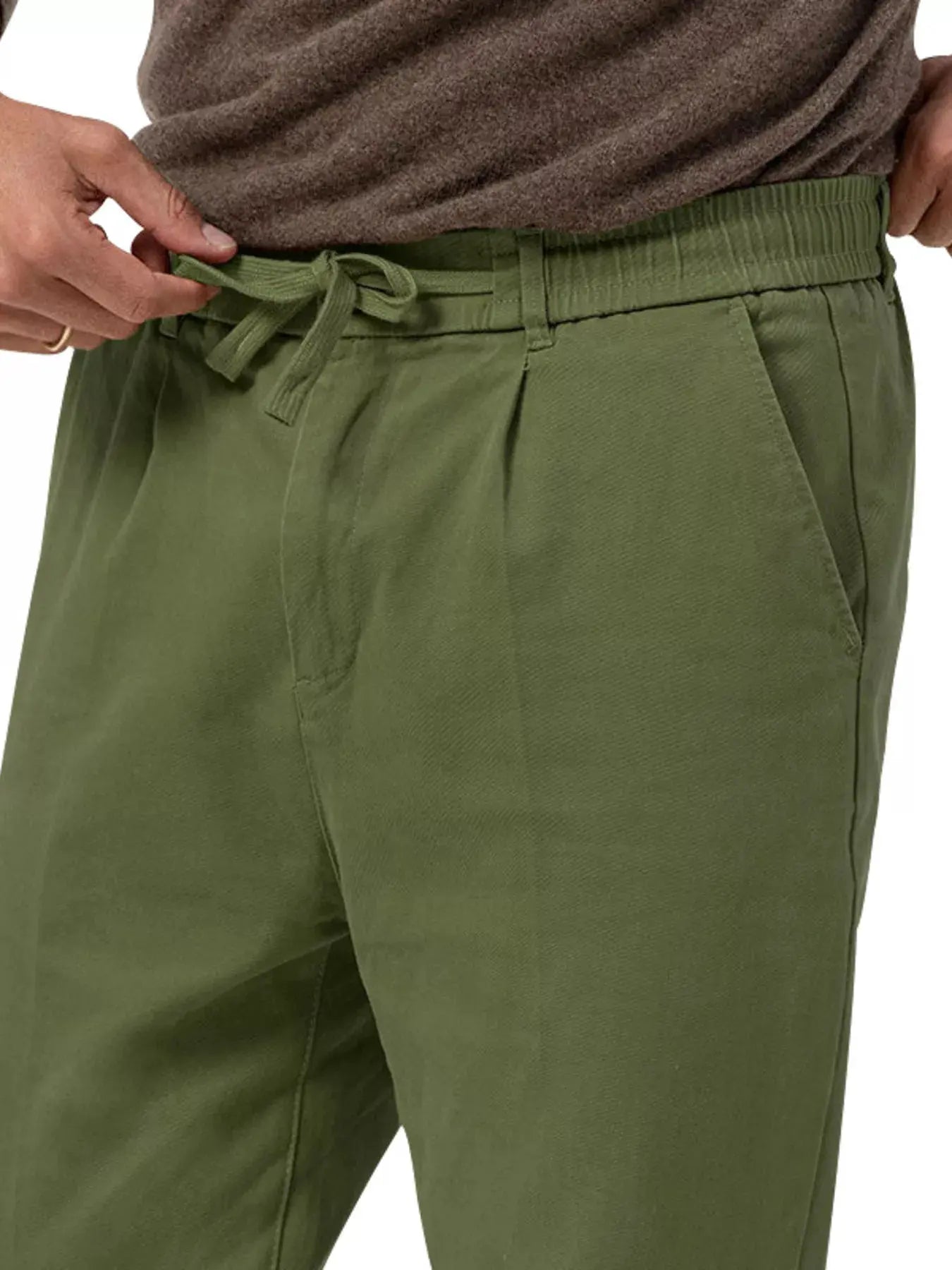 Men's Full Size Casual Drawstring Pants Plus Size by Trendsi