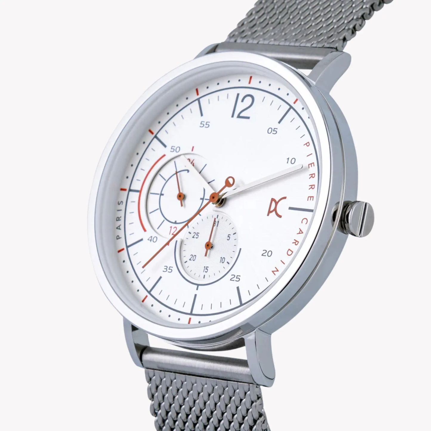Pierre Cardin Men's Silver Stainless Steel Watch, Silver Dial | Cbn.3021 by PIERRE CARDIN